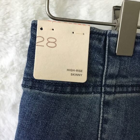 Anthropologie Pilcro Blue High-rise Skinny Jeans - Picture 8 of 16